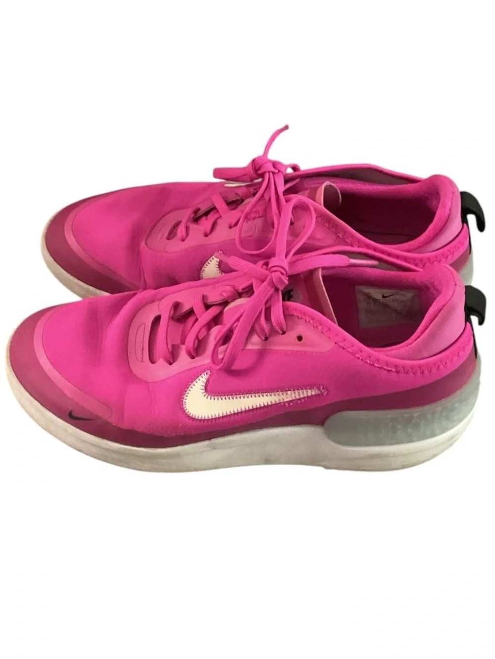 Nike “Amixa” Fire Pink Athletic Sneakers w/White Swoosh